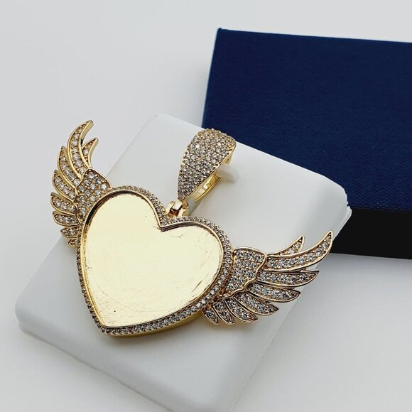 Jewelry - 14K Gold Plated Cubic Zircon Pendant, EVBRS628